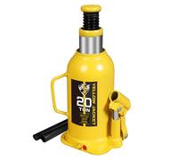 YELLOW JACKET 20 Ton Muti-Directional Welded Bottle Jack (40,000lb), Horizontal Bottle Jacks Use for Car, Pickup, Truck, RV, Auto Repair, Hydraulic Bottle Jack, Yellow