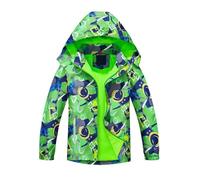 Yellow Jackets, Kids Waterproof Coat Lightweight Outdoor Windproof Coat Kids Rain Jacket Golf Waterproof Jacket Soft Lining Long Sleeve Zipper Outwear for Autumn/Early Winter 3~15 Years