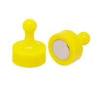 Yellow Jumbo Skittle Magnets For Fridge, Office, Whiteboard, Noticeboard, Filing Cabinet - 29mm Dia X 38mm Tall