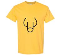 (Yellow, L) Adult Dick Penis Down Silhouette Joke Funny Art Men T Shirt Tee Top