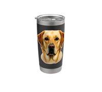 Yellow Lab Face Big Dog Stainless Steel Insulated Tumbler