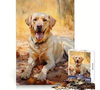 Yellow Lab Jigsaw Puzzles for Adults 1000 Brain Memory Restful Activity Tight Lock Cozy Xmas Gift (38x52cm)