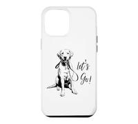 Yellow Lab “Let’s Go!” Design - Happy Yellow Lab Design Case for iPhone 12 Pro Max