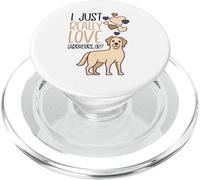Yellow Lab With Hearts I Love Labradors OK PopSockets PopGrip for MagSafe