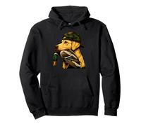 Yellow Labrador Hunting Hunter Dog Pullover Hoodie