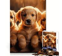 Yellow Labrador Puppies 1000 Pieces Jigsaw Puzzles for Adults Sharp Memory Serene Escape Neat Edges Ideal Present (38x52cm)
