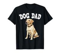 Yellow Labrador Retriever Dog Dad T-Shirt