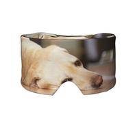 Yellow Labrador Retriever Print, Full Eye Covers Light Blocking Eye Mask Sleep Eye and Ear Muffs
