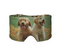 Yellow Labrador Retriever Puppies, Full Eye Covers Light Blocking Eye Mask Sleep Eye and Ear Muffs