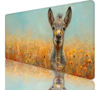 Yellow Large Mouse Mat 900x400x3mm, Animal Gaming Mouse Pad, Extended Desk Mat with Stitched Edges, Waterproof Mousepad Improved Precision and Speed for Gaming Accessories and Desk Accessories C-6728