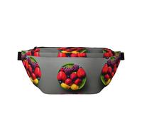yellow leaves chicken Multi-Purpose Fanny Pack and Crossbody Bag - High Capacity with Zipper Pockets, Ideal for Men and Women, Fresh And Juicy Fruit Rainbow, One Size