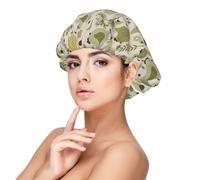 Yellow Leaves Chicken Premium Satin Sleep Cap - Protect Your Hair in Style, Black, One Size-M