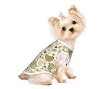 yellow leaves chicken Print Lightweight Dog Vest, Cat Sleeveless Shirt, Breathable Mesh Design for Summer Walking and Play