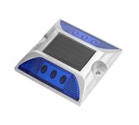 Yellow LED R Power Ound Er Lights for Outdoor Driveway Road Highway Spike Lamp with Road Stud Lights Driveway Lights Ound Lamp LED Ound Lights. (Blue)
