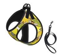 Yellow Lemon And Bee Compact Pet Suspender Vest-The Perfect Small Pet For A Comfortable Walk
