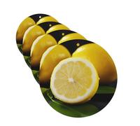 Yellow Lemon Car Air Freshener Cards for Women Men 4 Pack Cute Car Accessories Long Lasting Scent Car Diffuser Hanging Auto Aromatherapy Tablets Car Fresheners Gifts