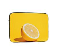 Yellow Lemon Pattern Laptop Sleeve 17 Inch Shockproof Protective Notebook Sleeve Travel Laptop Bag for Men