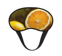 Yellow Lemon Print Adjustable Eye Cover for Sleeping, Comfortable, Pressure-Free and Breathable Sleeping Masks