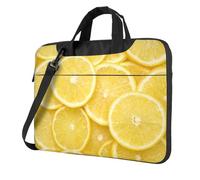 Yellow Lemon Printed Waterproof Laptop Case Ultra-Thin Portable One-Shoulder Laptop Bag 600d Oxford 13in/14in/15.6in