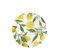Yellow Lemon Printing 10 Pcs Car Air Fresheners Cards For Scented Hanging Sheets For Bathroom With Rope