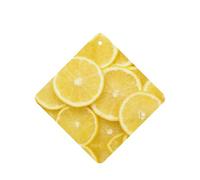 Yellow Lemon Printing 10 Pieces Air Freshener Car Hanging Cards Air Freshener Sheets With Rope For Cars Home