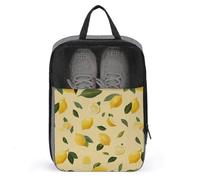 Yellow Lemon Slices Shoe Bag for Travel Daily Use Anti-dust Storage Carrier Golf Shoe Pouch