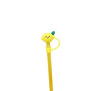 Yellow Lemon Strawes Cover for Stanley 40&30 Oz Cup, 8mm Silicone Strawes Covers Cap for Stanley Cup Accessories, Cute Straw Topper for Tumblers, Straw Cap Stopper for Reusable Straw Tip Lids,Straws