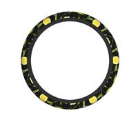 Yellow Lemon Stretch steering wheel cover car steering wheel protector 15-inch suitable for most models