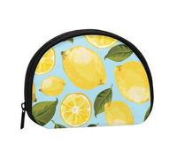 Yellow Lemon The ArtsSmall Makeup Sanitary Napkin Storage Bag,Women's Cosmetic Coin Purse