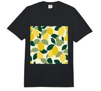 Yellow Lemons Fruit Pattern Botanical Tropical Summer Comfort Colors Adult Heavyweight T-Shirt