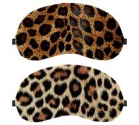 Yellow Leopard 2-Pack Light-Blocking Soft Breathable Sleep Mask Eye Masks Sleeping Mask