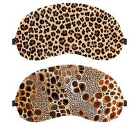 Yellow Leopard 2-Pack Light-Blocking Soft Breathable Sleep Mask Eye Masks Sleeping Mask