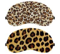 Yellow Leopard 2-Pack Light-Blocking Soft Breathable Sleep Mask Eye Masks Sleeping Mask