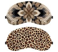 Yellow Leopard 2 - Piece Light-Blocking Soft Breathable Blindfold Sleeping Masks