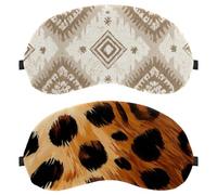 Yellow Leopard 2 - Pieces Light-Blocking Soft Breathable Eye Patch Sleeping Masks