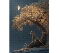 Yellow Leopard Classic Jigsaw Puzzle 2000 Piece for Adults BLQSBGA1-249