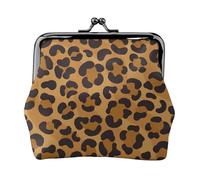 Yellow Leopard Coin Purse, Small Travel Kit Storage Pouch for Weekend Getaways and Business Trips