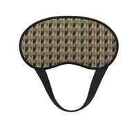 Yellow Leopard Print Print Sleep for Adults Comfortable Eye Mask for Travel Camping Light Blocking Nap Cover