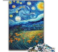 Yellow Lilies in The Night Sky 2000 Pieces Jigsaw Puzzle for Adults& Teens, Pattern Assembly Fun at Home Activities, Birthday Present,Travel Gifts (70x100cm)