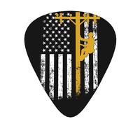 yellow lineman Soundtrack Guitar Picks Bass Guitarist Plectrums Paddles for Playing Guitar 12 PCS