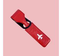 Yellow Luggage Tags - 25cm Long PVC Id Tag, Waterproof & Durable, Write Your Name & Contact, for Suitcase, Carry-on, Handbag (Red)