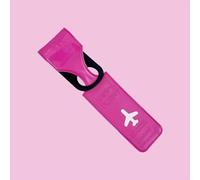 Yellow Luggage Tags - 25cm Long PVC Id Tag, Waterproof & Durable, Write Your Name & Contact, for Suitcase, Carry-on, Handbag (Rose red)