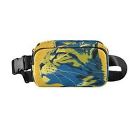 Yellow Lynx Cool Fashionable Waist Bag Fanny Pack for Men Women Small Zipper Fanny Pack Sling Bag with Adjustable Strap for Travel Shopping Running