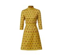 (Yellow, M) Whimsical Woodland Elegance: Fantastic Mrs Fox Yellow Elegant Dress Uniform for Women