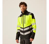 Yellow male 3XL Regatta Professional Men's Hi-Vis X PRO 3 Layer Softshell Jacket Class 2 Yellow, Size: 3XL
