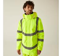 Yellow male 4XL Regatta Professional Men's Waterproof Hi-Vis Pro Contract Dover Parka Jacket Yellow, Size: 4XL
