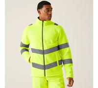 Yellow male M Regatta Professional Men's Hi-Vis Pro Contract Thor Fleece Yellow, Size: M