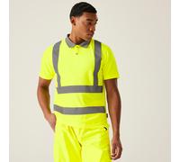 Yellow male S Regatta Professional Men's Hi-Vis Pro Contract Polo Yellow, Size: S
