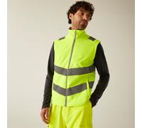 Yellow male XXL Regatta Professional Men's Hi-Vis Pro Contract Ablaze Softshell Gilet Yellow, Size: XXL