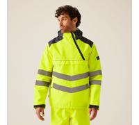 Yellow male XXL Regatta Professional Men's Waterproof Hi-Vis Insulated Reflective Overhead Bomber Jacket Yellow, Size: XXL